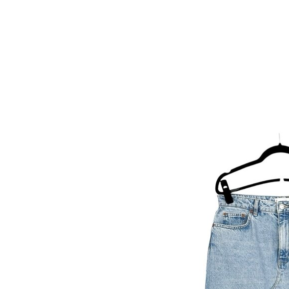 MNG High Waist Denim Midi Skirt - Picture 5 of 7